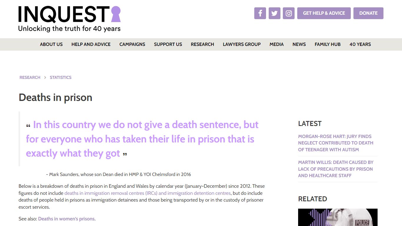 Deaths in prison | Inquest